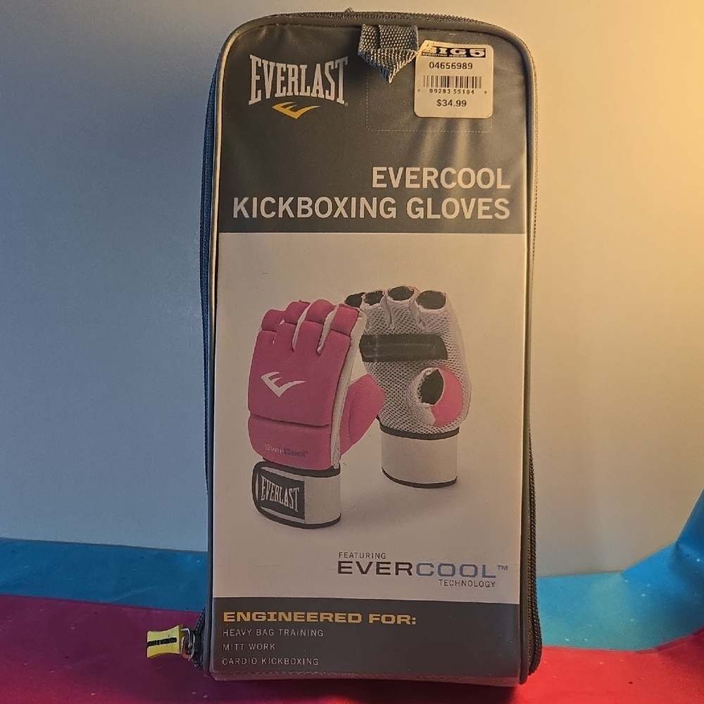 Everlast Pink Evercool Kickboxing Gloves